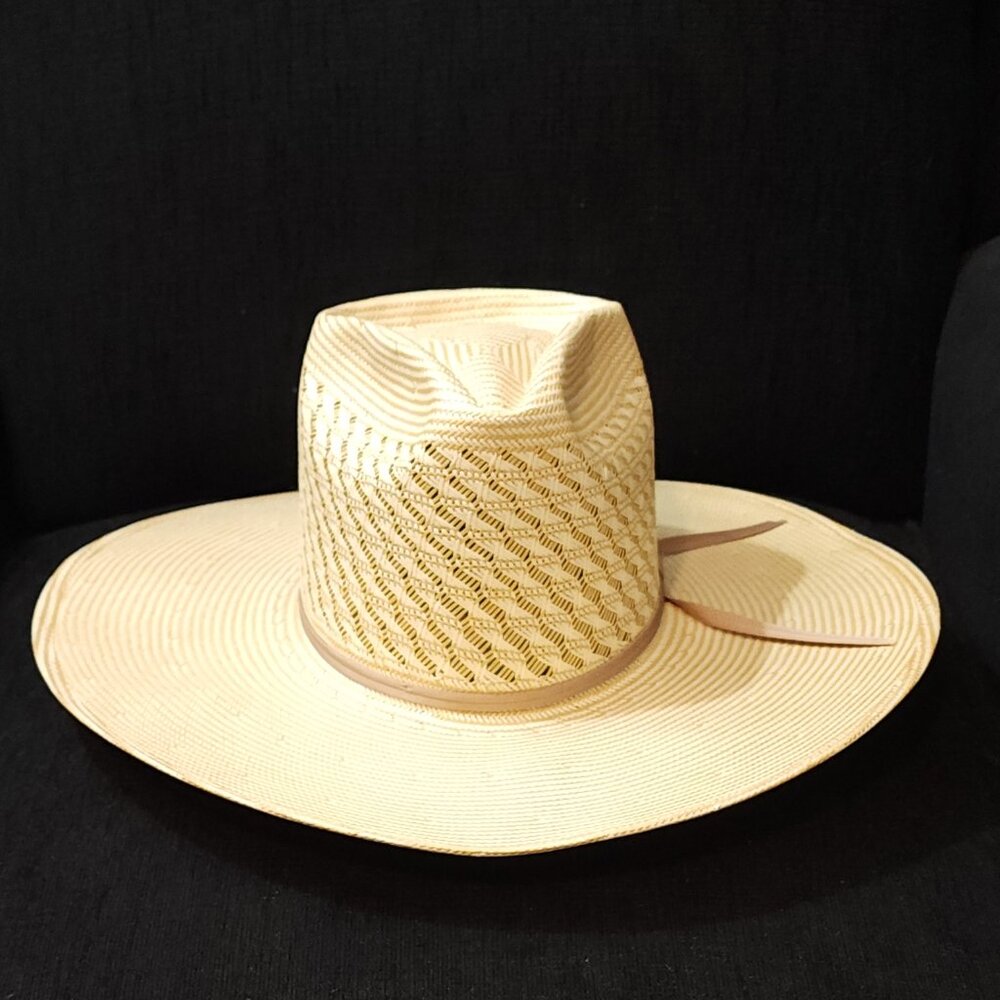 Resistol 20X Genuine Shantung Panama Straw Cowboy Hat - Size 55 - 6 7/8